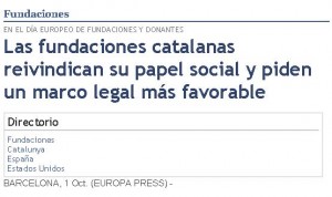 2014.10.01.EP.Entr.PF.Las fundaciones catalanas reivindican